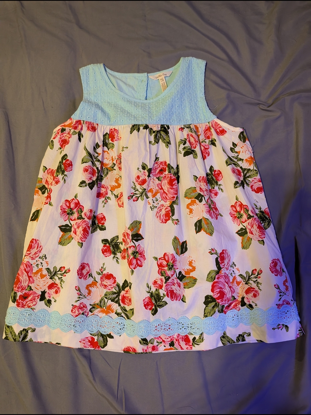 Matilda Jane Floral Pink Green Blue Girls Dress